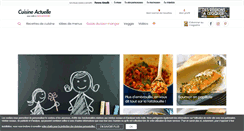 Desktop Screenshot of cuisineactuelle.fr