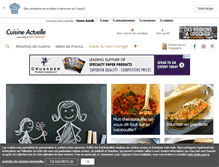 Tablet Screenshot of cuisineactuelle.fr